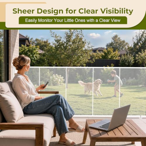 235" Extra Wide Retractable Baby Gates Dog Gate, 47" Tall - Image 6