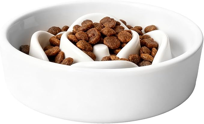 Dog Feeder - Slow Eating Bowl for Dogs | Interactive Food Toy, Tableware for Puppies, Kittens, and Dogs, Reduces Gulping, Supports Healthy Eating, Home, Living Room, Outdoor, and Travel Use