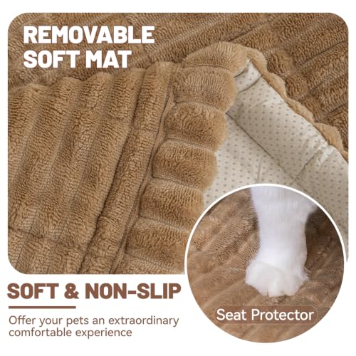 Dog Car Seat Waterproof Bed Cover Back Seat Brown 23.6”x51” - Image 6