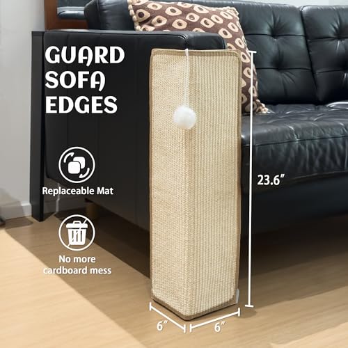 Under-Furniture Sisal Cat Scratcher with Toy Ball - Image 4