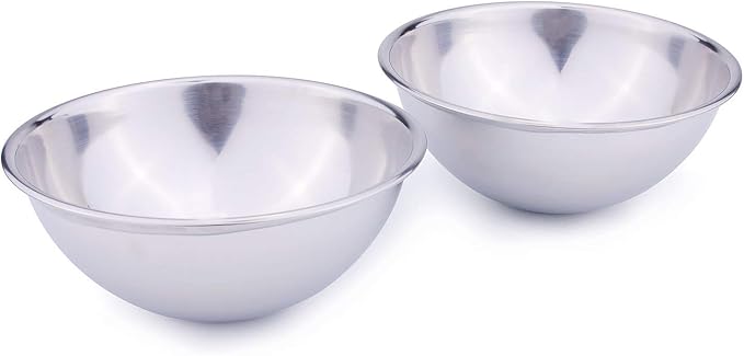 Super Design 2PCS Replacement Stainless Steel Bowls, Match Inner Bowls for Mess Free Slanted Dog Cat Bowl, Tilted Angle Bulldog Bowl Pet Feeder, Easier to Reach Food M