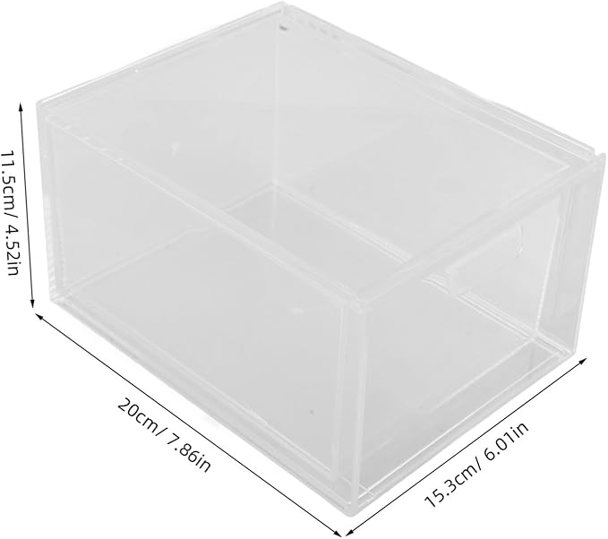 Tofficu 3pcs Stackable Acrylic Makeup Organizer Storage Bins Lids Desk Accessory for Vanity Bathroom and Desk