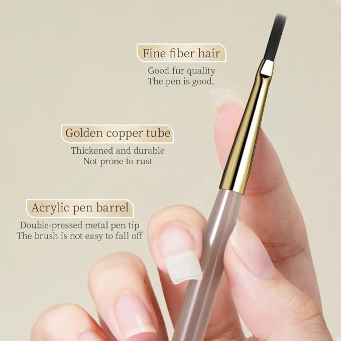 1 Pcs Professional Nail Art Liner Brush Set for Fine Detail Designs, Thin Drawing & Checker Pattern Tools for Acrylic Painting, Hand Painting & Manicure Accessories