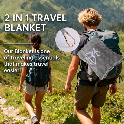 Travel Blanket and Pillow-2-in-1, Ultra-Soft&Compact | Travel Comfort - Image 3