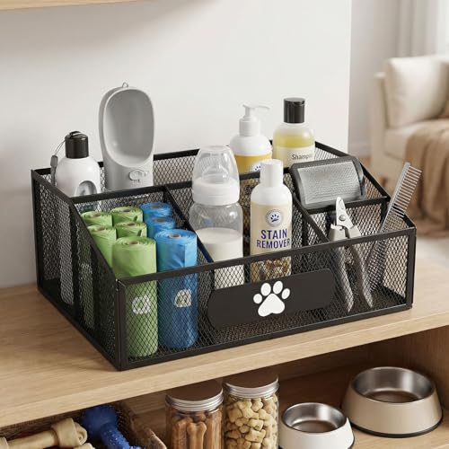 Pet Supplies Organizer with 6 Compartments, Portable Dog - Image 3