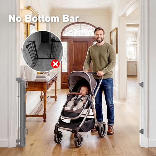 Retractable Dog Gate for Doorways, Indoor/Outdoor Safety - Image 6