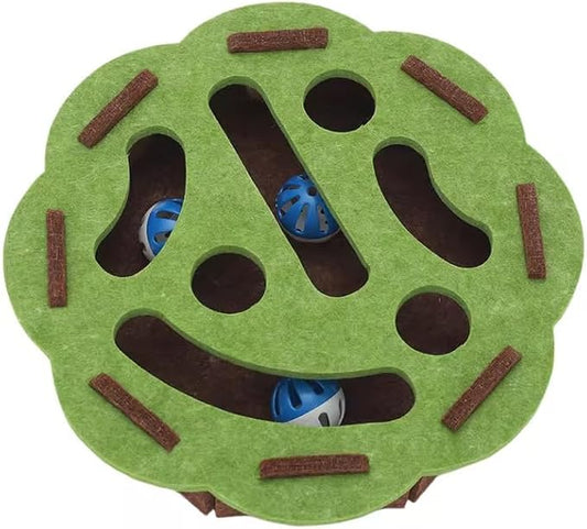 Dog Puzzle Toy for Mental Stimulation, Interactive Slow Feeder & Treat Dispensing Enrichment Toy for Dogs and Cats