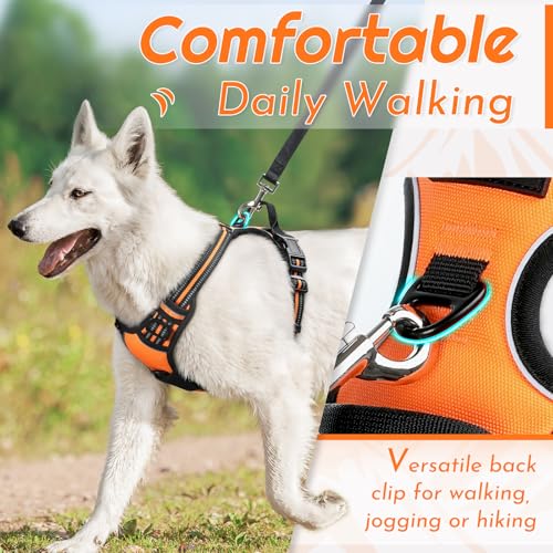 Eagloo Dog Harness for Large Dogs, No Pull Pet Vest with 2 - Image 4