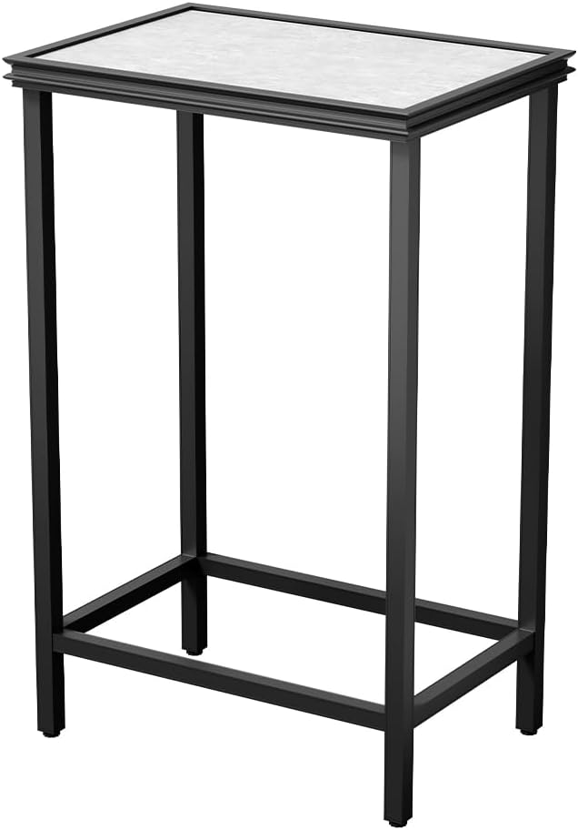 Tall Plant Stand Indoor, Modern Black Aluminum Alloy Plant Shelf, Corner Flower Pot Holder Organizer for Living Room, Balcony, Patio, Garden (L15.8 x W23.6 x H19.7 inch)