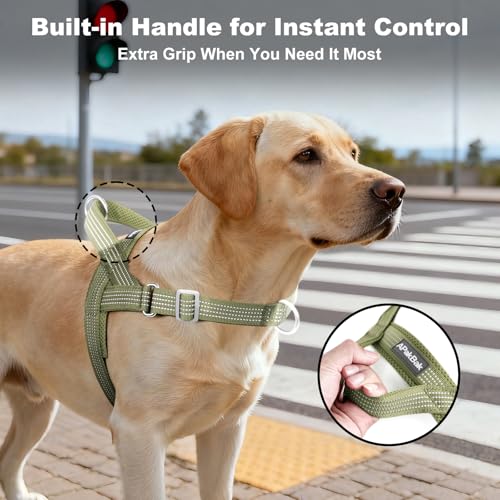 No Pull Dog Harness with Handle, Adjustable Soft Mesh Padded Vest - Image 4