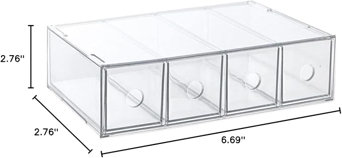 Acrylic Makeup Storage Case Jewelery Box Multipurpose Transparent Organize Your Cosmetics Easily
