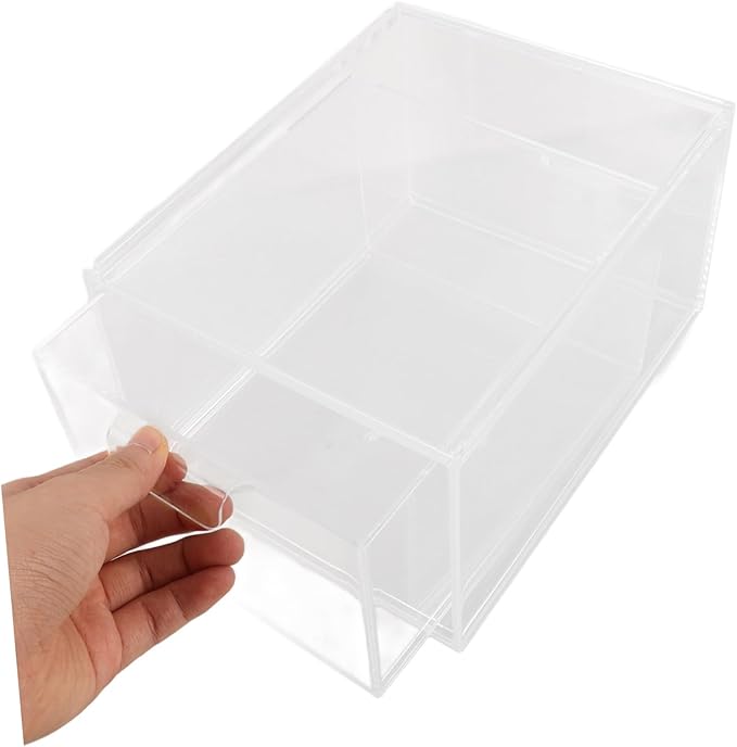 3pcs Stackable Makeup Organizer Drawer Design Storage Bin for Vanity and Desk Spacious Cosmetic Holder for Bathroom and Home Use