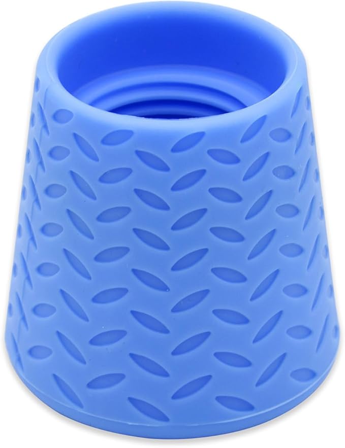 Portable Outdoor Water Bottle Shower Head Leakproof Hand & Pet Cleaning Tool for Camping Hiking Picnics Travel Lightweight Silicone Blue
