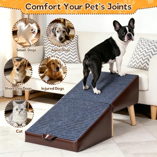 Dog Stairs for Small Dogs, 2 in 1 Dog Ramp for Bed/Couch - Image 5