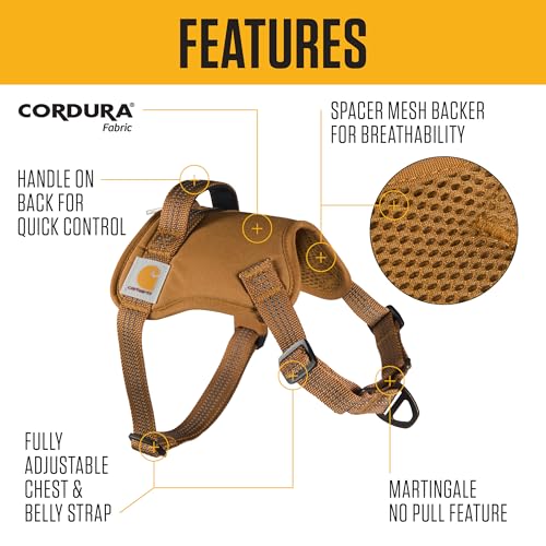 Carhartt Nylon Duck No Pull Dog Harness Carhartt Brown XL - Image 3