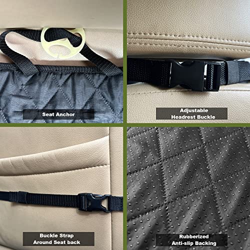 2 Packs Car Front Seat Cover for Dogs, Waterproof Pet Car - Image 6