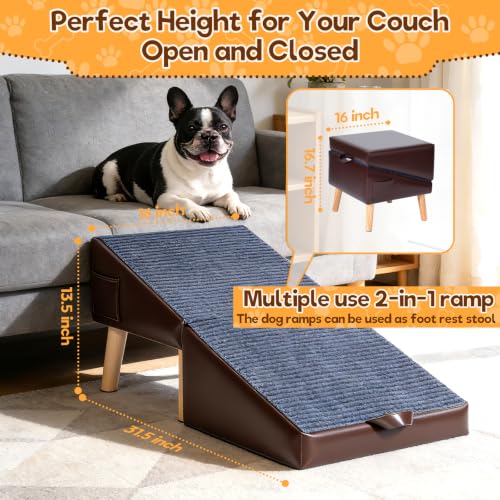 Dog Stairs for Small Dogs, 2 in 1 Dog Ramp for Bed/Couch - Image 6