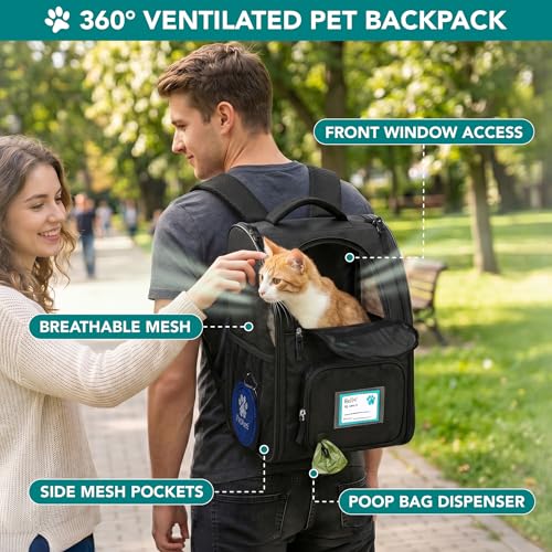 PetAmi Expandable Dog Backpack Carrier for Cats & Pe | Travel Essentia - Image 6