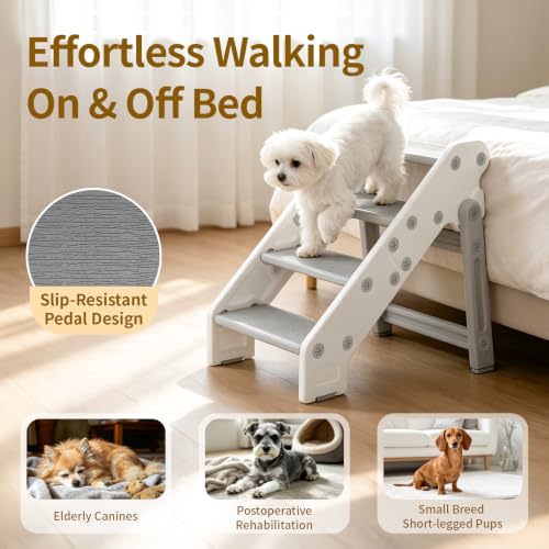 Gupamiga Foldable Dog Stairs,Pet Steps for Bed - Image 6