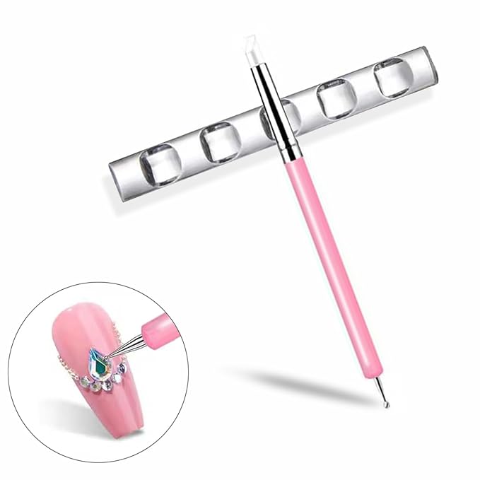 Professional Nail Art Brush Set with Liner, Gel, Fan, Silicone & Dotting Brushes - Nail Art Tool Kit for Acrylic & Gel Nail Art, French Tip, Ombre & Intricate Patterns, Salon & DIY Manicure