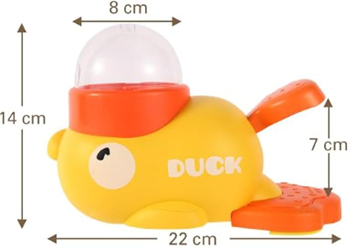 Dog Feeder Puzzle Toy Duck, Duck Cat Treat Dispenser, Press and Get Interactive Pet Feeder, 2-in-1 Nteractive Slow Feeders, Duck Shaped Feeders Bowls for Healthy Eating,Reduces Bloating (White)