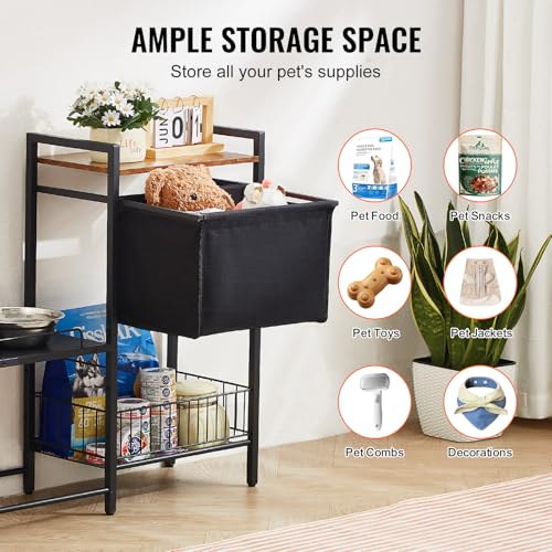 VEVOR Pet Feeding Station with Storage, 4 Height | Home Organization - Image 7