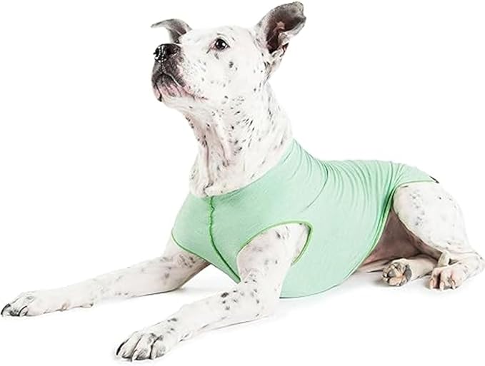 Goldpaw Dog Sun Shirt with UV Protection - Lightweight, Cooling Sun Protection Clothing for Dogs - Reduce Heat Absorption - Pet Clothes Made in The USA - Machine Washable - Pistachio Green - Size 18