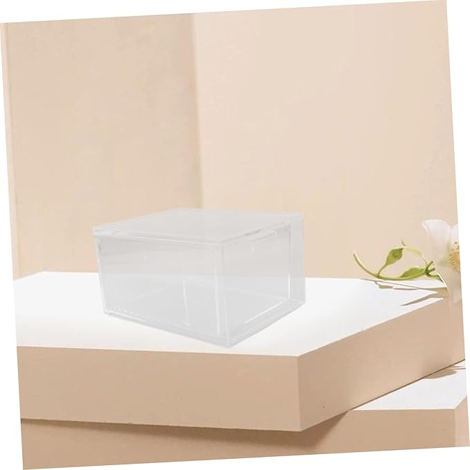 Tofficu 3pcs Stackable Acrylic Makeup Organizer Storage Bins Lids Desk Accessory for Vanity Bathroom and Desk