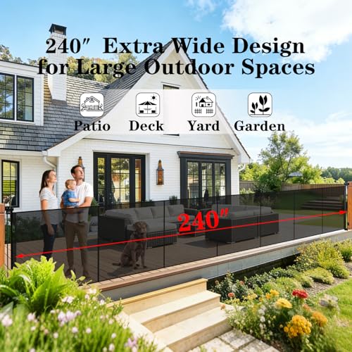 240'' Extra Wide Retractable Baby Gates for Large Opening - Image 6