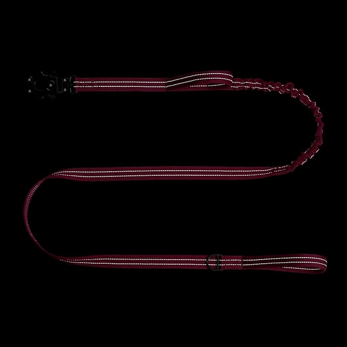 ICEFANG Tactical Dog Leash,K9 Training Walking Bungee Lead with 2 Control Handle,Heavy Duty Quick Release Metal Clasp,for Medium Large Breed (Reflective Rose, 6 FT)
