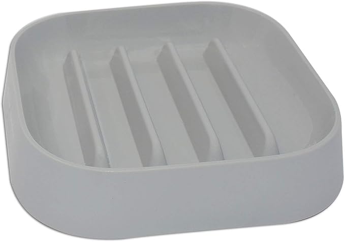 Healthy Slow Feeding Dog Bowl for French Bulldog -Slow Feeder Dog Bowl No Chocking Dog Cat Food Bowl with Striped Shape Pattern (Grey)