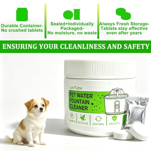 Pet Water Fountain Cleaner Tablets Residue-Free Safe Clean - Image 6