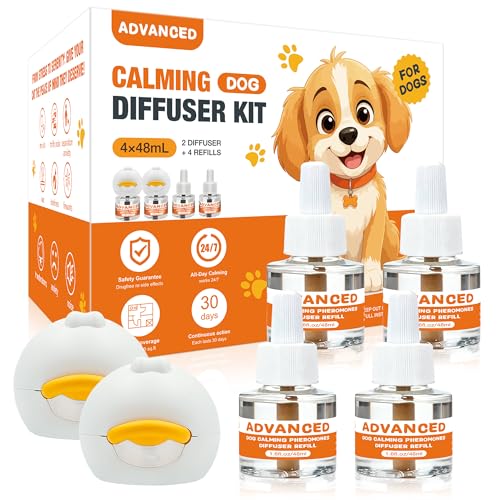 Dog Calming Diffuser 6 in 1 Kit (2 Plug in+4 Pack 48ml Refill) - Image 2