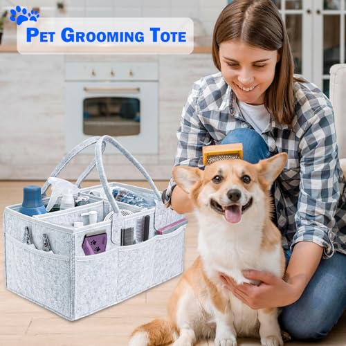 Klawdsky Pet Grooming Tote Bag, Dog Storage Organizer - Image 3