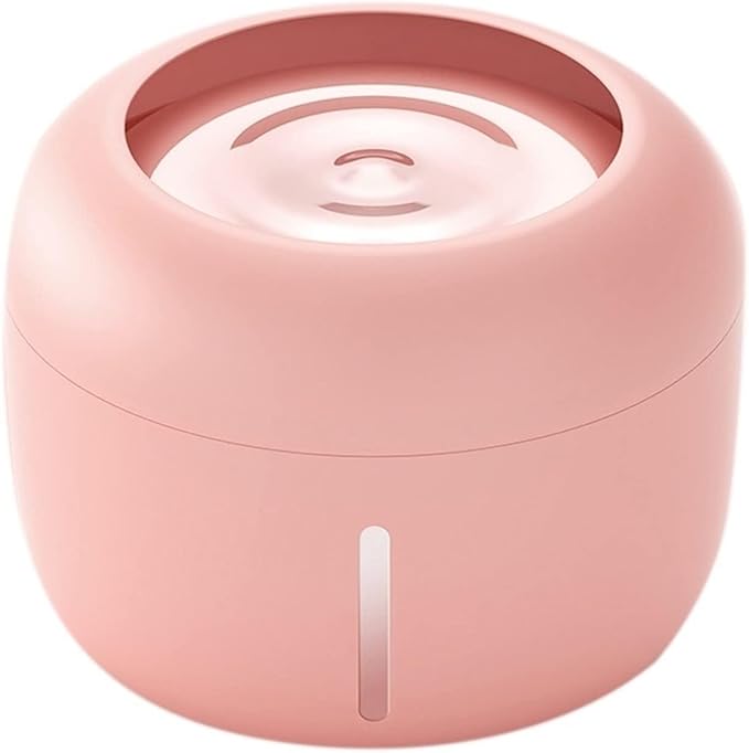 2.5L Automatic Pet Water Fountain, Multi-Stage Filtration & Low Water Reminder for Cats & Dogs (Pink)