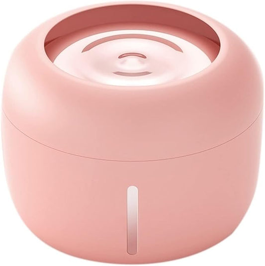 2.5L Automatic Pet Water Fountain, Multi-Stage Filtration & Low Water Reminder for Cats & Dogs (Pink)