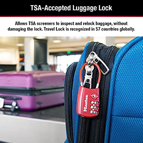 Master Lock TSA Approved Combination Luggage Lock, A | Travel Essentia - Image 5