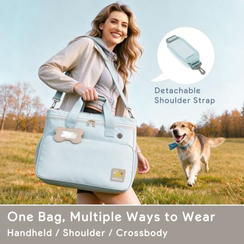 Pet Travel Bag, Large Blue Dog Carrier - Image 3