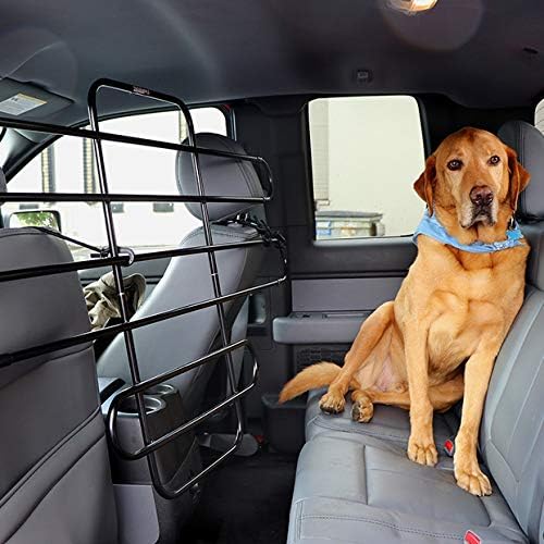 The Original Zookeeper Vehicle Pet Barrier: Adjustable Universal for Cars, Trucks, SUVs - Moves with Your Vehicle Seats. Tilt. Slide. Recline. Easy Install - Strong Metal Tubing Gate Divider