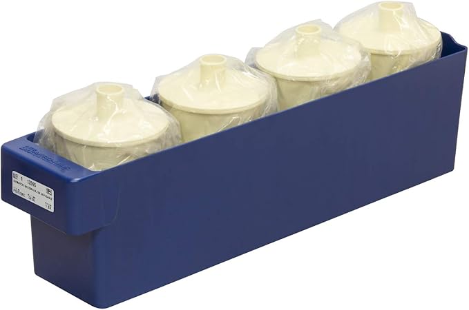 Akro-Mils 31148 AkroDrawer Stackable Plastic Storage Drawer Storage Bin, (17-5/8-Inch x 3-3/4-Inch x 4-5/8-Inch), Blue, (6-Pack)