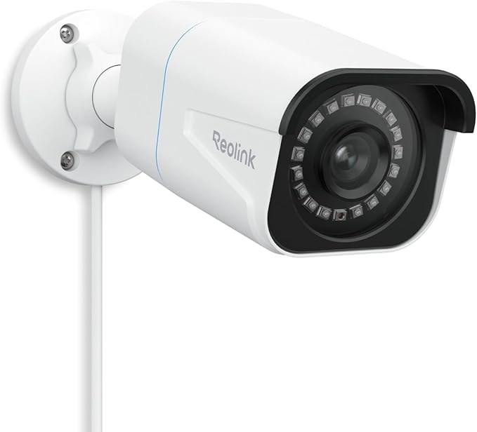 REOLINK 4K/8MP Wired Security PoE IP Camera, Human/Vehicle/Pet Detection, Time-Lapse, 100ft IR Night Vision, Work with Smart Home, Up to 512GB microSD Card, Outdoor/Indoor Surveillance, RLC-810A