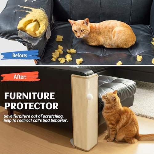 Under-Furniture Sisal Cat Scratcher with Toy Ball - Image 6