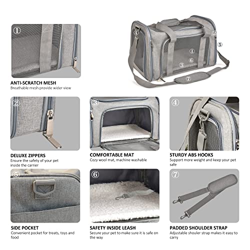 Henkelion Cat Carriers Dog Carrier Pet Carrier For S | Travel Essentia - Image 4
