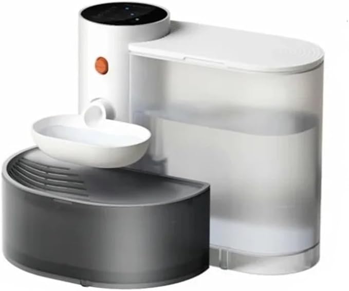 cat Water Feeder, Smart Dump Cat Water Dispenser Running Rechargeable Automatic Dispenser for Pet Dogs,pet Supplies(White)