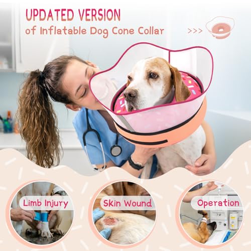 Supet Raised Inflatable Dog Cone Collar to Stop Licking - Image 3