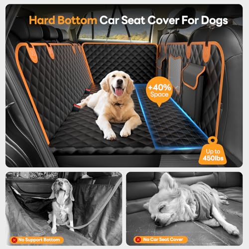 Dog Car Seat Cover for Back Seat Hard Bottom - Waterproof - Image 3
