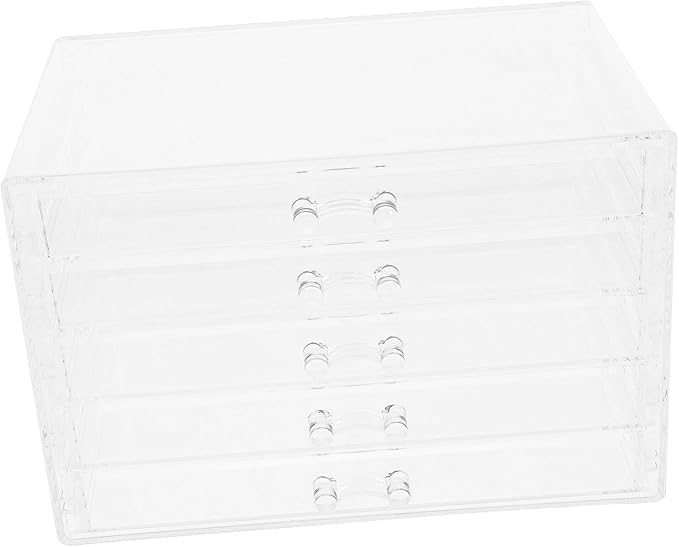 Makeup Organizer Acrylic Jewelry Storage Box for Vanity Desktop Holder for Lipstick Accessories and Jewelry Compact and Stylish Design for Easy Access
