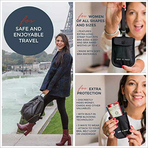 Secret Bra Wallet Women Hidden Pouch with RFID Prote | Home Organizati - Image 6
