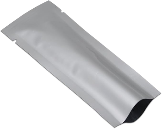 500 Pack 2.16x7.08 inch (Inside Size 1.76x6.68 inch) Heat Seal Sample Pouch Thickened Mylar Foil Bag for Toiletries Travel Packets Single Serving Coffee Powder Condiments Food Storage Containers