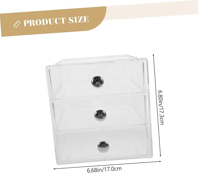 Multi-layer Desktop Drawer Organizer Storage Box Easy to Open Close Decor